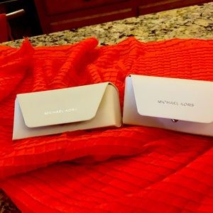 2 Michael Kors sunglass cases
